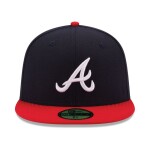 New Era Pánská kšiltovka Atlanta Braves MLB Authentic 59FIFTY Fitted Home Velikost: 7 3/4