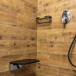 Mereo Sedátko do sprchy, duroplast, černé CSS121B