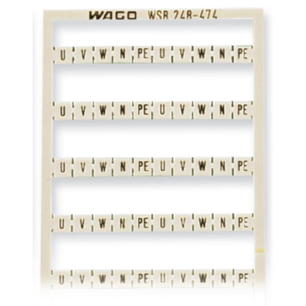WAGO 248-474 rychlopopisný systém Mini-WSB bílá 5 ks