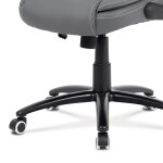 Kancelářské křeslo, houpací mechanismus, šedá ekokůže, KA-G301 GREY