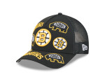 New Era Pánská kšiltovka Boston Bruins NHL 9FORTY M-Crown A-Frame Trucker All Over černá