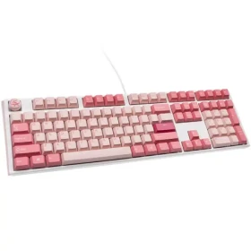 Ducky One 3 Cherry MX-Speed-Silver růžová / herní klávesnice / mechanická / drátová USB-C / US (DKON2108-PUSPDGOWWPC2)