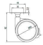NoName kolečko 60 :: s brzdou (216382)