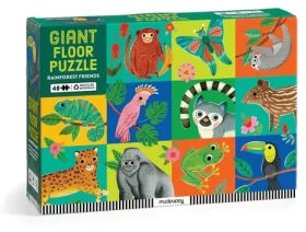 MUDPUPPY Podlahové puzzle Kamarádi z deštného pralesa