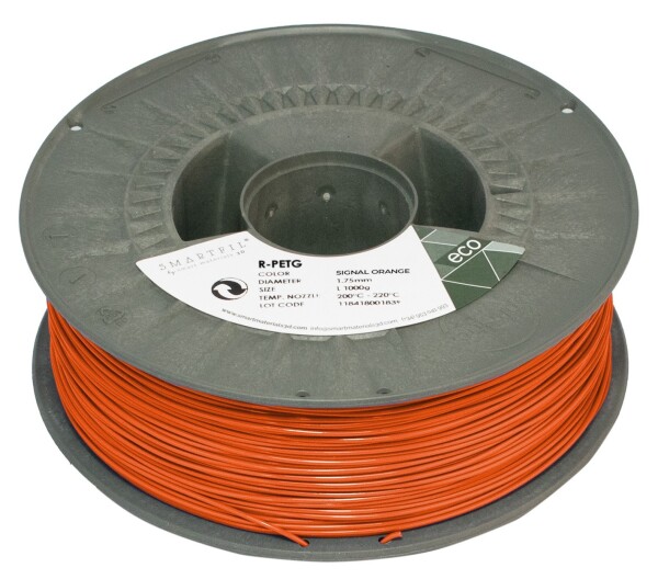 R-PETG filament Signal Orange 1,75 mm Smartfil 1 kg