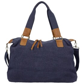 Stylová textilní kabelka na rameno Sofie, tmavě modrá