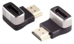 MicroConnect Úhlový adaptér HDMI (F-M) 90° černá / Adaptér / 8K (HDM19F19MA2-8K)
