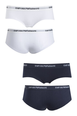 Kalhotky 2pcs 163263 CC317 10410 bílotmavěmodrá - Emporio Armani bílá/tmavě modrá XS