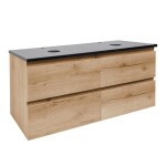 Koupelnová skříňka s krycí deskou SAT B-Way 119x50x45 cm dub mat BWAY2120OAKZ BWAY2120OAKZ