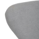 Židle jídelní, stříbrná látka, nohy černý kov