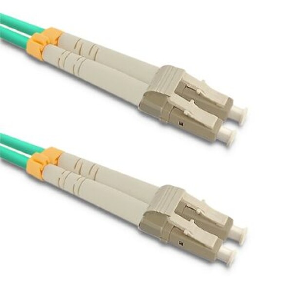 Qoltec 54081 Optic Patchcord LC/UPC - LC/UPC, Multimode, 50/125, OM3, Duplex, 15m