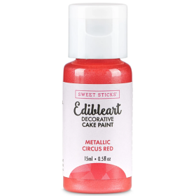 Metalická barva tekutá 15ml Circus Red - Sweet Sticks