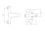 INVENA - Vanová baterie VERSO BW-82-001-C