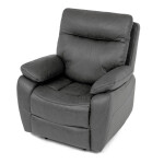 Polohovací křeslo, elektrické zabudované ovládání, šedá, látka vintage, TV-4094 GREY3