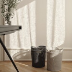 GEJST Designový koš na papír Oya Warm Grey 20 l, béžová barva, šedá barva, kov