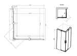 RAVAK - Roll Sprchový kout 90x90 cm, chrom/čiré sklo X14V70C00Z1