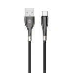 Forever Sleek Kabel USB-A (M) - USB-C (M) 1m černá / 3 A (5900495082695)
