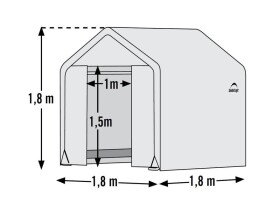Fóliovník – ShelterLogic 1,8 × 1,8 m