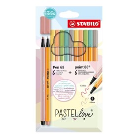 STABILO Pastellove - 6 ks Point 88, 6 ks Pen 68