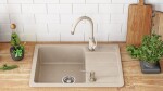 REA - Granitový dřez Nils Beige set 5v1 ZLE-00102
