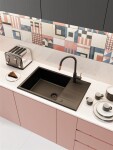 DEANTE ASTER černá měď Dřezová baterie, připojením vodního filtru BCA_B64M