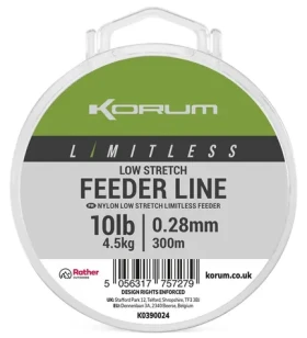 Korum Vlasec Limitless Low Stretch Feeder Line 300m 0,28mm 4,5kg (K0390024)