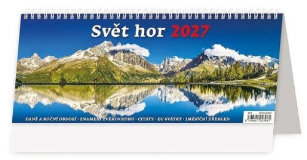 Kalendář stolní 2027 - Svět hor