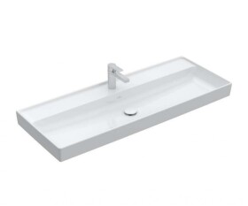 VILLEROY & BOCH - Collaro Umyvadlo nábytkové 120x47 cm, bez přepadu, otvor pro baterii, CeramicPlus, Stone White 4A33C2RW