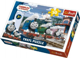 Trefl Puzzle Mašinka Tomáš - Závody na kolejích / 30 dílků