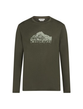 ICEBREAKER Mens Merino 150 Tech Lite LS Tee AorakiExplor, Dark Loden velikost: L