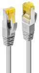 Lindy Cat7 S/FTP LSZH šedá / Patch kabel / Cat6A konektory / 10 m / RJ-45 / 600 MHz (47268)