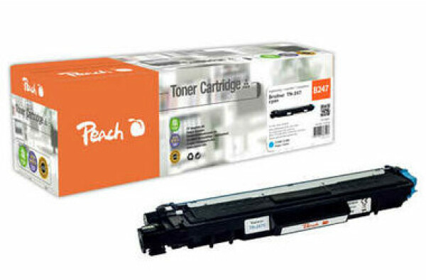 PEACH kompatibilní cartridge Brother DCPL-3500 TN-247 azurová, 2300str.