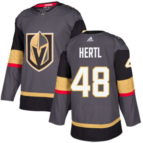 Pánský dres Tomáš Hertl #48 Vegas Golden Knights Adidas Authentic Player Pro Gray Alternate Velikost: