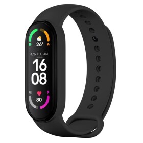 FIXED Silicone Strap pro Xiaomi Mi Band 5/Mi Band 6 FIXSSTB-637-BL