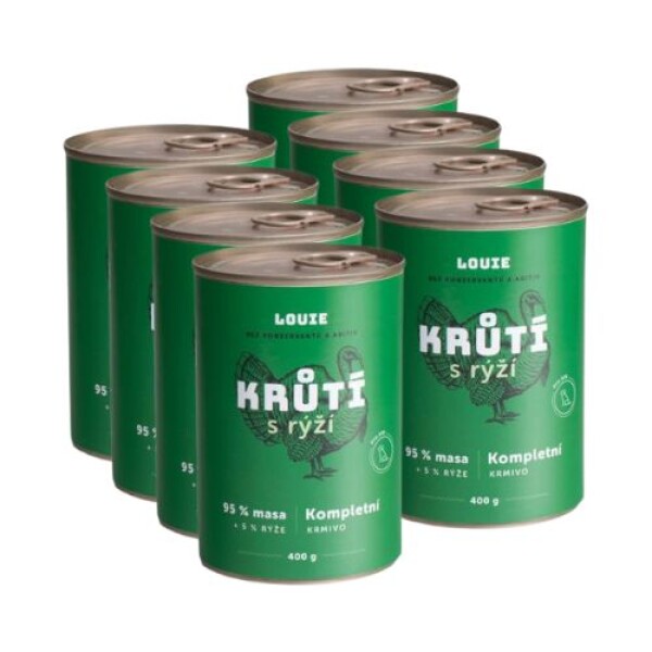 Louie konzerva Krůtí s rýží 8x400g