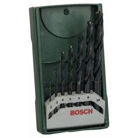 Bosch Accessories 2607019673 HSS sada spirálových vrtáku do kovu 7dílná 2 mm, 3 mm, 4 mm, 5 mm, 6 mm, 8 mm, 10 mm válcované za tepla DIN 338 válcová stopka 1