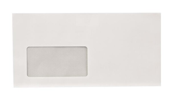 Obálka, LA4 "DL", samolepicí, 110 x 220 mm, s okénkem vlevo, VICTORIA, 1000 ks