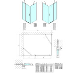 POLYSAN - ZOOM boční stěna 900, čiré sklo ZL3290