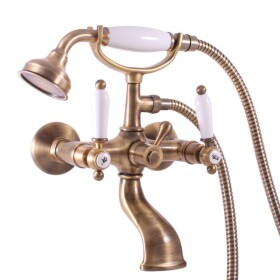 RAV Slezák - MORAVA RETRO - Vanový set s baterií, Stará mosaz (Bronz) MK559.5/2SM MK559.5/2SM