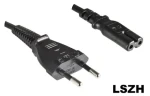 MicroConnect Power Cord LSZH EU C - C7 1.8m černá (PE030718LSZH)