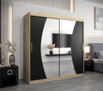 Šatní skříň Abi W0 Barva korpusu: Dub Sonoma, Rozměry: 200 cm, Dveře: Dub sonoma