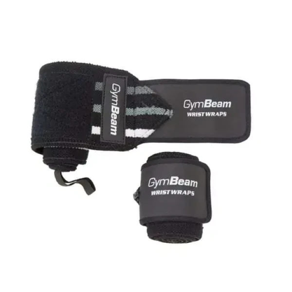 Bandáže na zápěstí - GymBeam (černá) (5362-1-univerzalna)