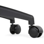 Kancelářská židle, šedá síťovina, černý plast, kolečka na tvrdé podlahy