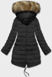 Černá oboustranná dámská zimní bunda (2M-21508) odstíny černé XL (42)