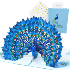 3D přání Hrdý páv