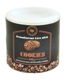 Káva mletá aromatizovaná Cookies v dóze 60g (Sanny Tea)
