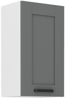 Horní skříňka Luna 40 G-72 1F Barva korpusu: Bílá, Barva dvířek: Dust Grey