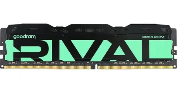 GOODRAM RIVAL Radiant Green / Operační paměť / 8 GB / DDR4 / 3200 MHz / CL16 / DIMM / 1,2 V (GGRGD4-32L16SA/8G)