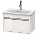 DURAVIT - Ketho Umyvadlová skříňka Compact 41x60x39 cm, 1 zásuvka, lesklá bílá KT642202222