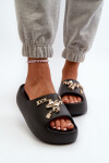 Dámské lehké pěnové žabky s ozdobami Černé Orchia 40/41